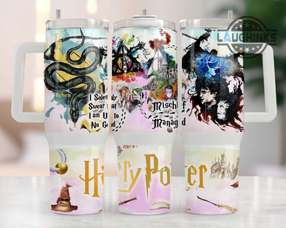 Harry Potter Witch Wizard Harry Potter Houses Hogwarts Magic Potterhead 40oz Stainless Steel Tumblers With Handle HG 318782