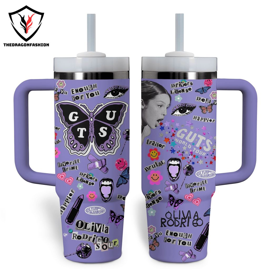 Olivia Rodrigo â€“ Enough For You Tumbler With Handle And Straw