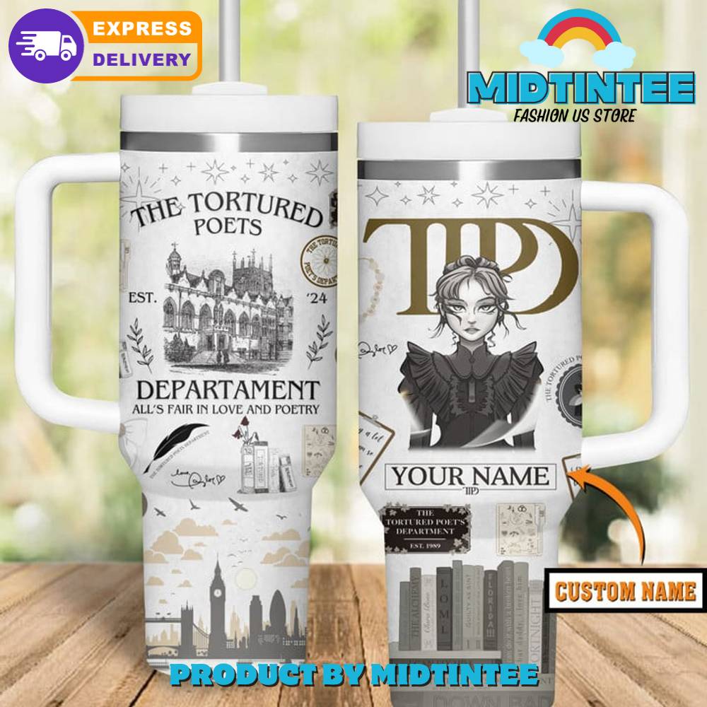 The Tortured Poets Department Taylor Swift Customized Custom Quencher 40oz Stainless Steel Tumbler With Handle HG 338264