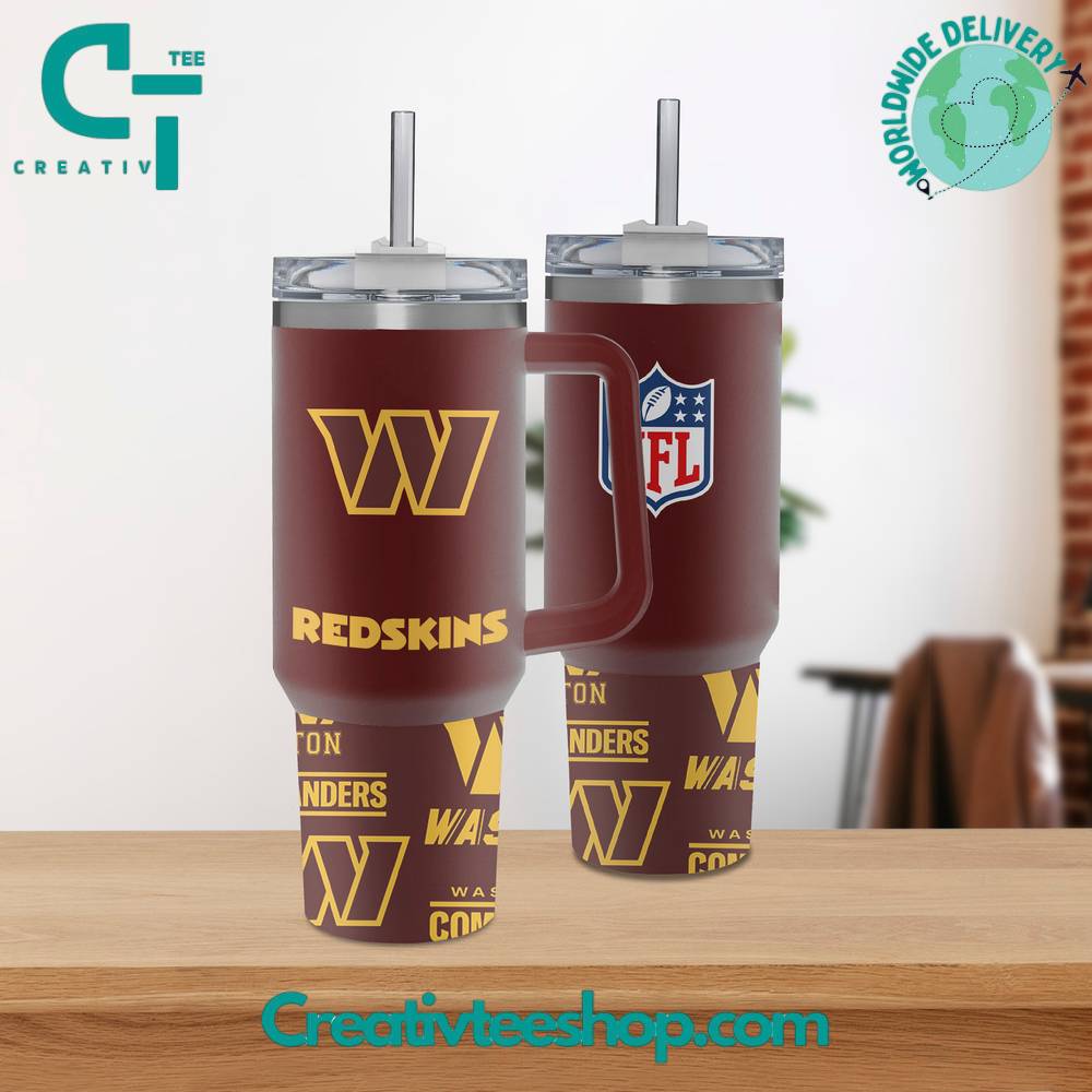 Washington Redskins NFL Custom Stanley Cup 40 oz Tumbler With Handle